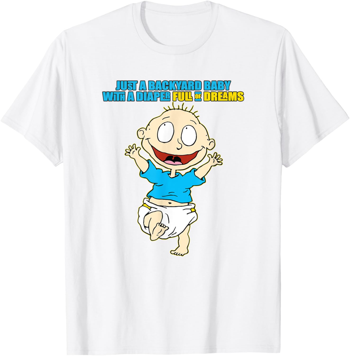 Mademark Rugrats Backyard Baby Diaper Full of Dreams T-Shirt for Kids - 3