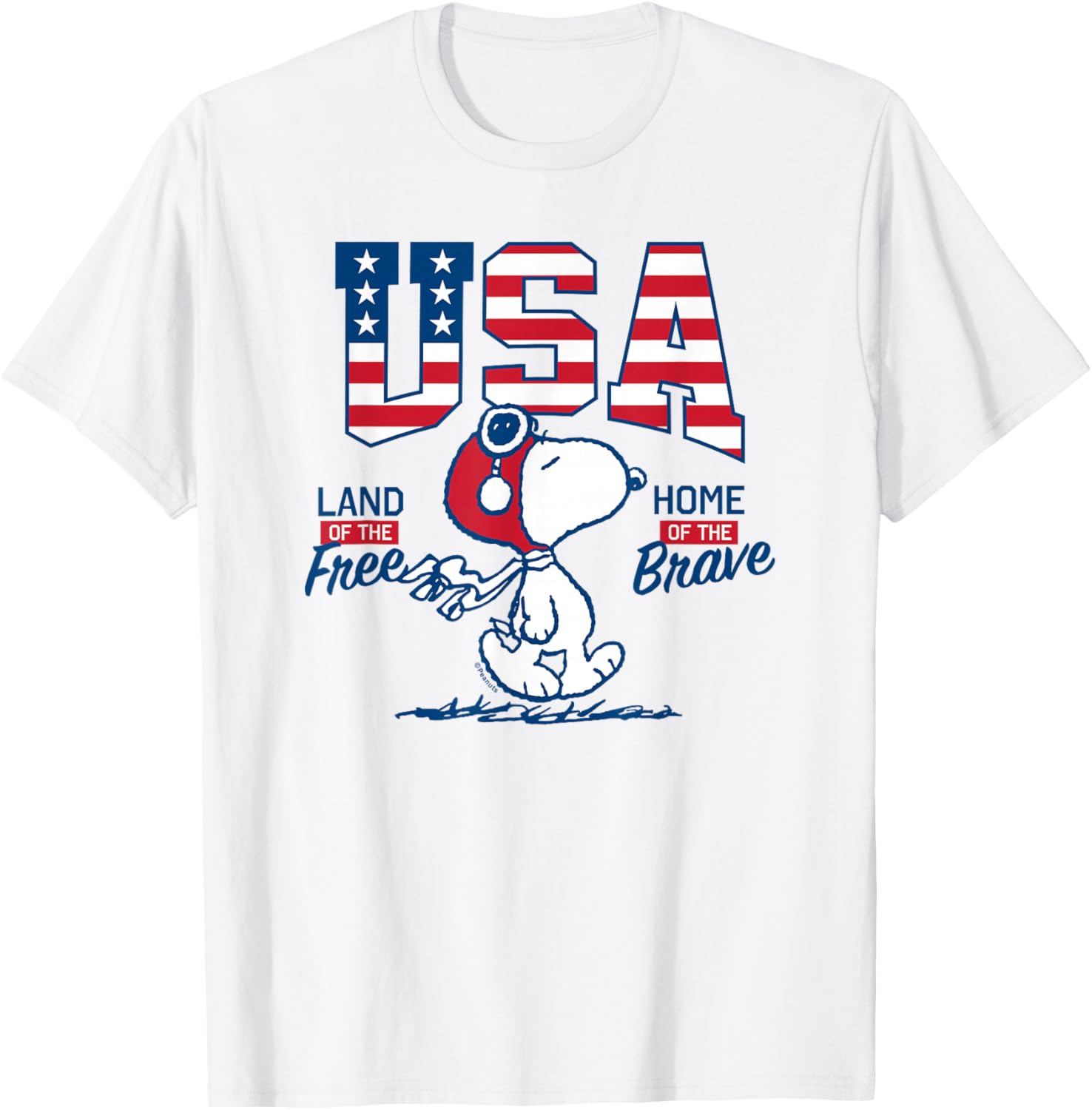 Peanuts Snoopy Free Brave T-Shirt for Fun Casual Wear and Style - 6