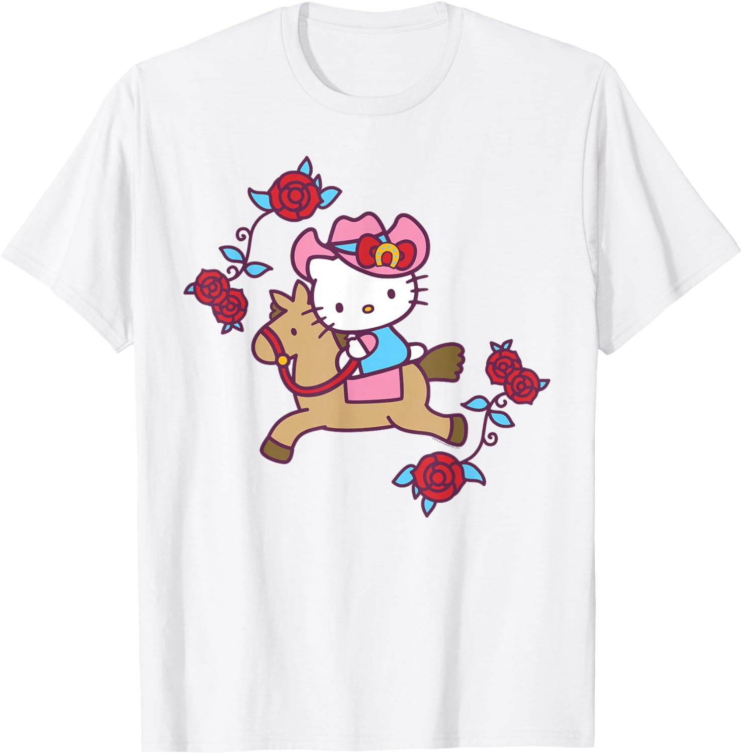 Hello Kitty Derby Horseback Riding T-Shirt for Fun Equestrian Style - 14