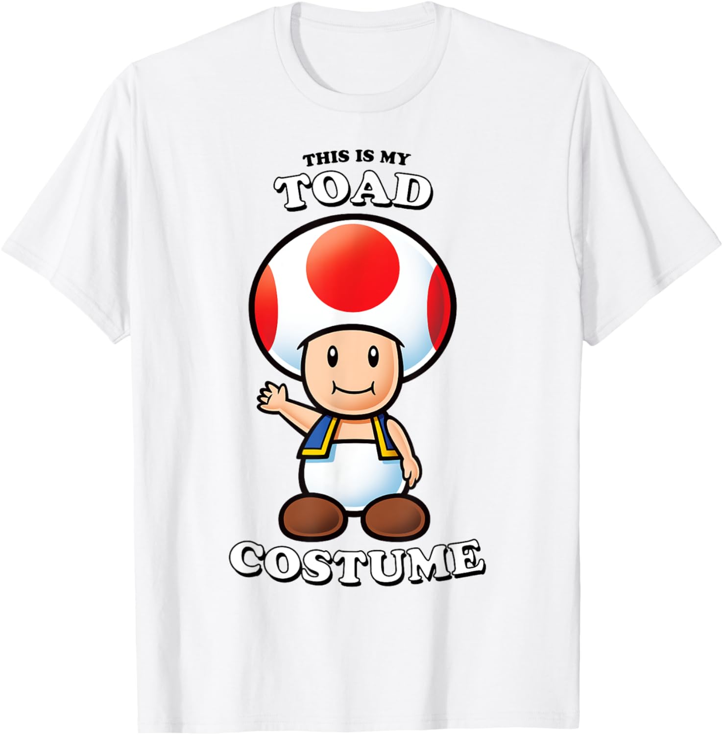 Super Mario Toad Costume T-Shirt for Fun Gaming Adventures - 5