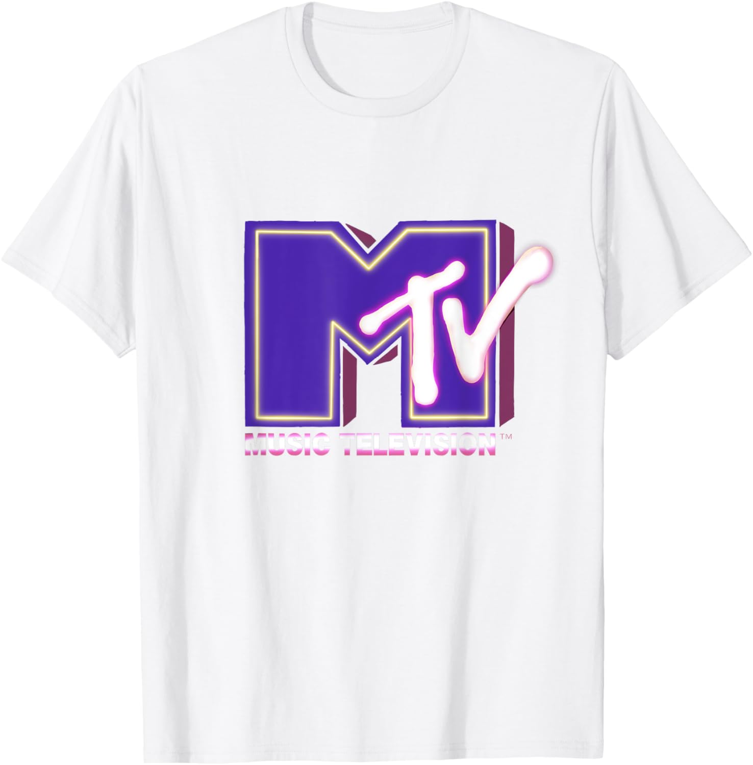 Mademark x MTV Neon Light Logo T-Shirt for Funky Fashion Lovers - 7