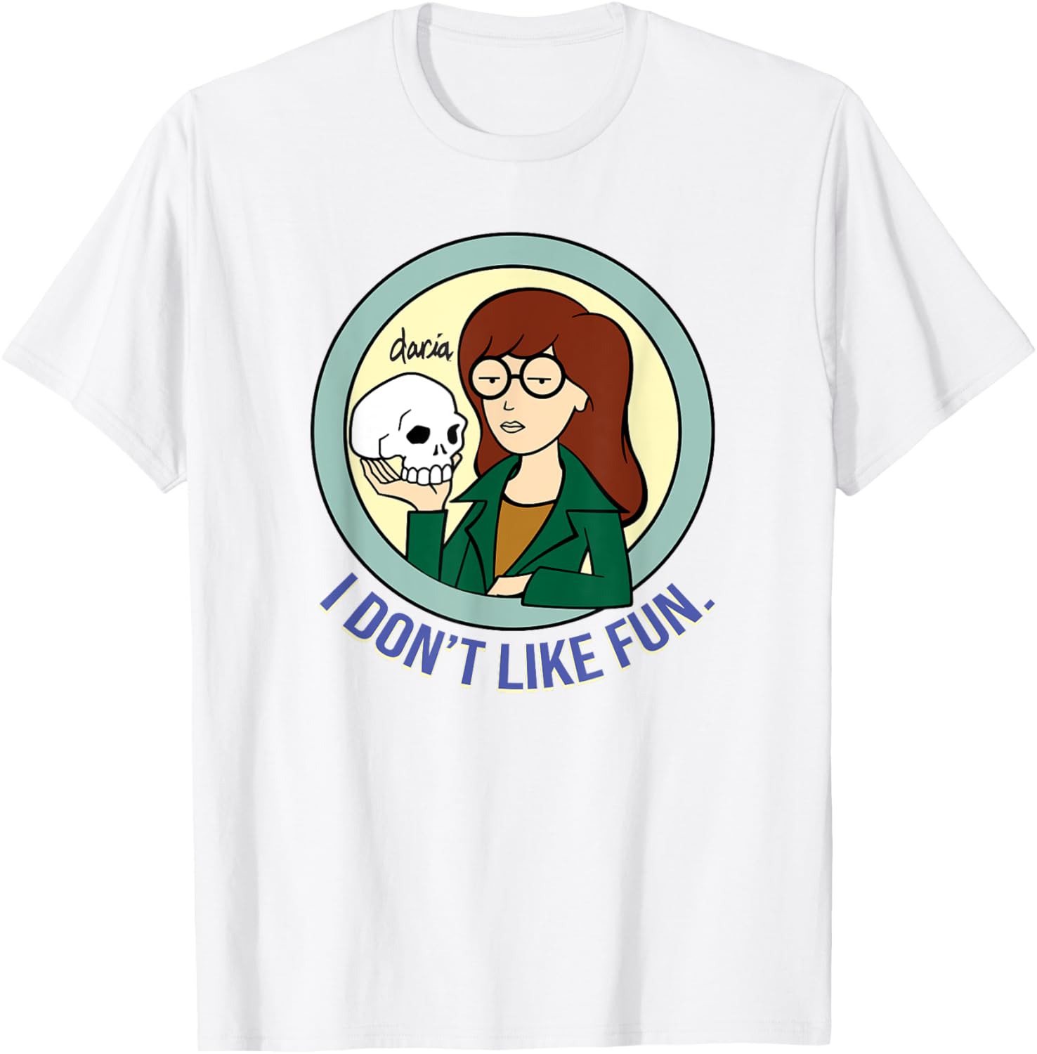 Mademark x Daria I Don't Like Fun Graphic T-Shirt for Casual Style - 1