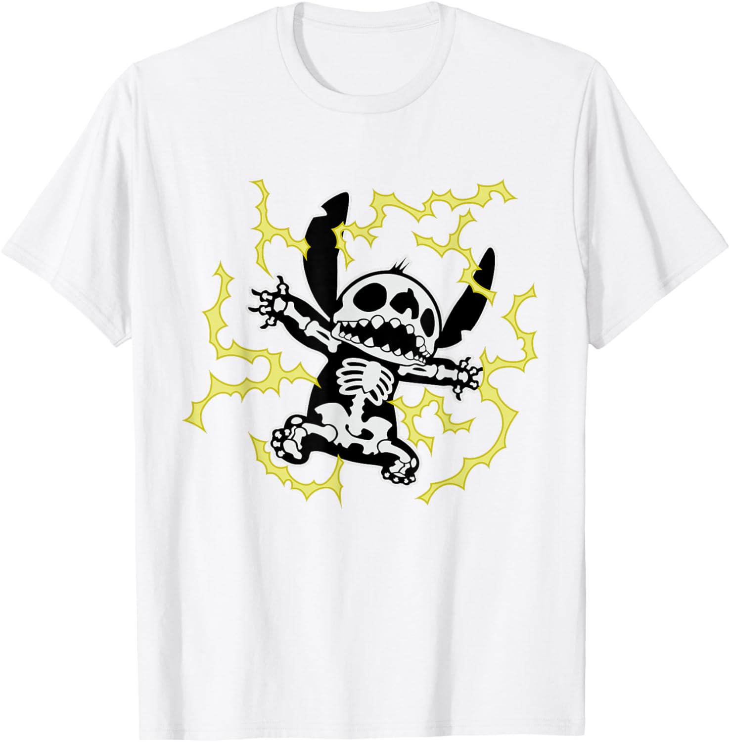 Disney Stitch Skeleton Halloween T-Shirt for Fun and Festive Celebrations - 23