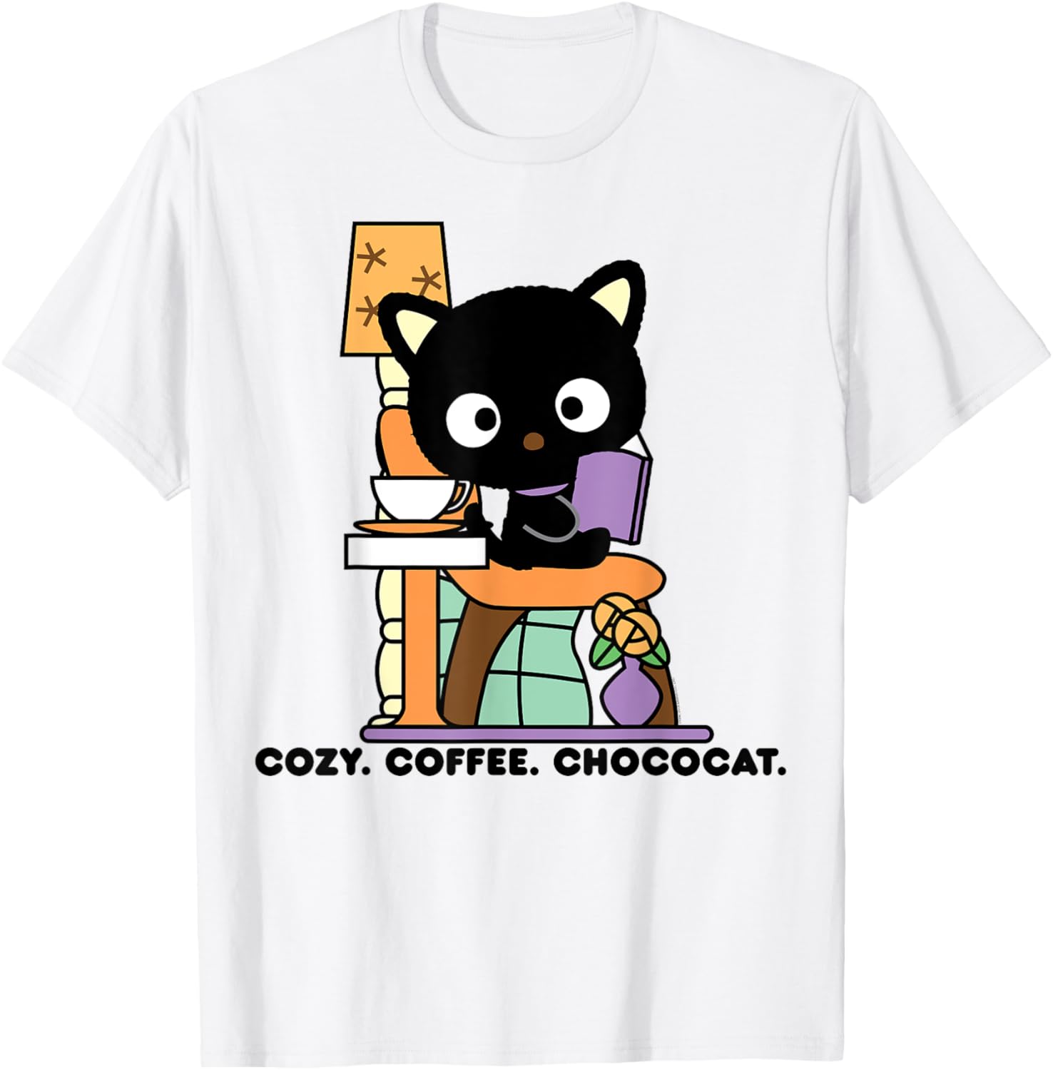 Chococat Cozy Coffee Cafe T-Shirt for Everyone - Fun & Stylish Design - 7