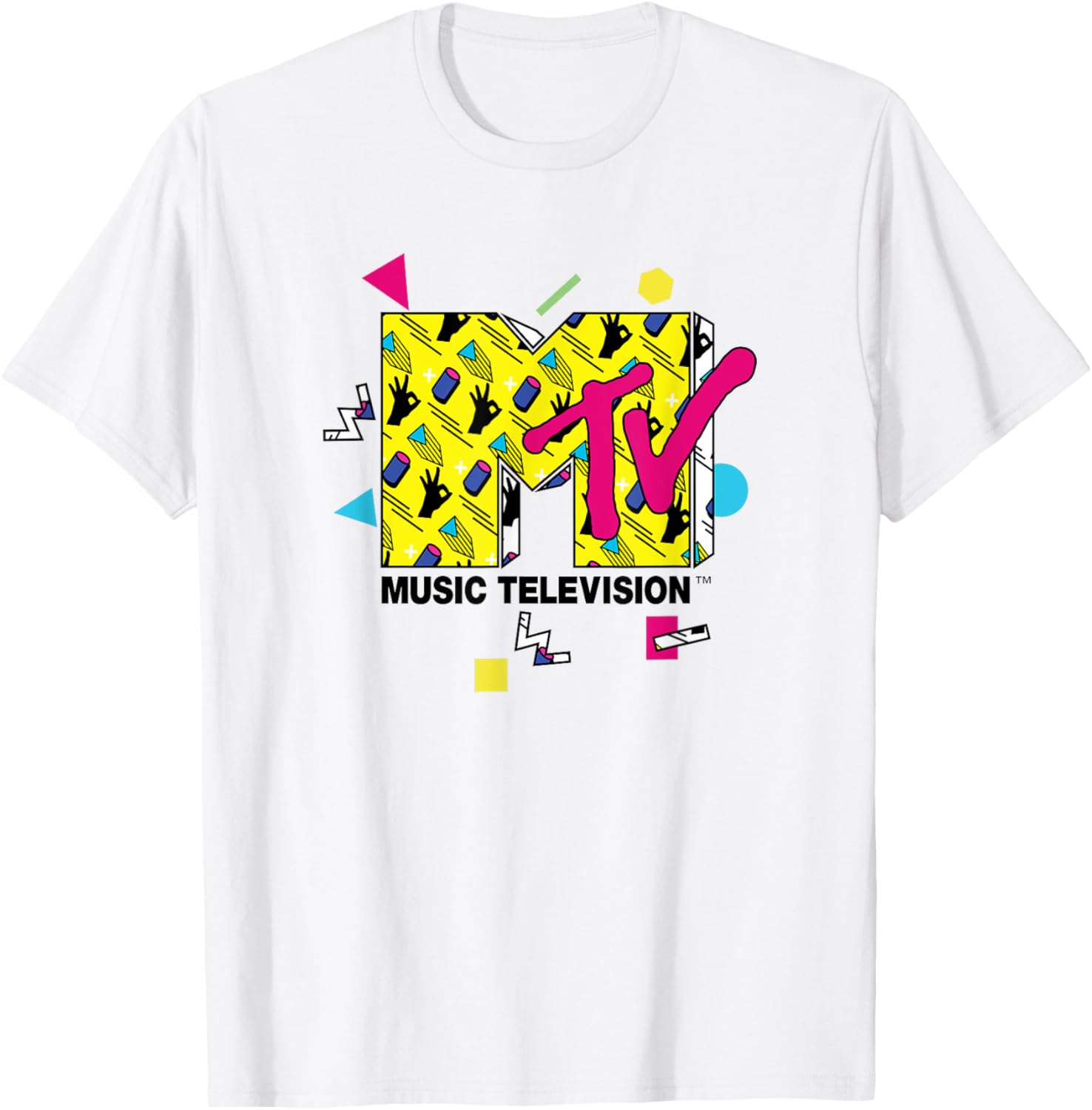 Mademark x MTV Official Logo T-Shirt with 80s 90s Party Art Design - 24