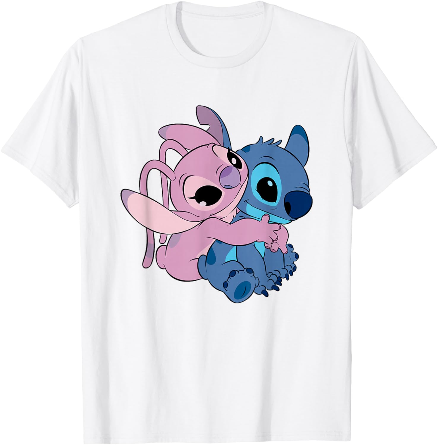 Adorable Disney Lilo and Stitch Hugging T-Shirt for Fans and Collectors - 9