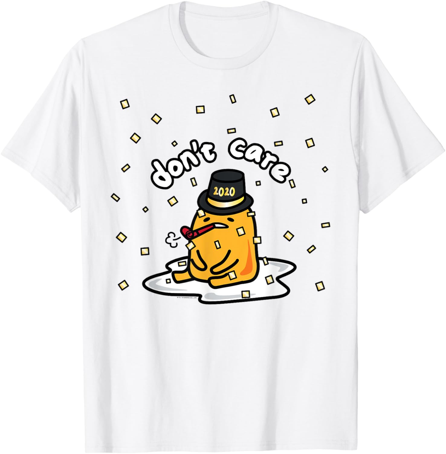 Gudetama Lazy Egg Happy New Year 2020 T-Shirt for Fun Fashion Lovers - 15