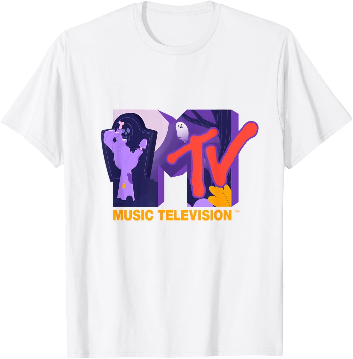 Mademark x MTV Official Logo Horror Party T-Shirt for Fun Occasions - 9