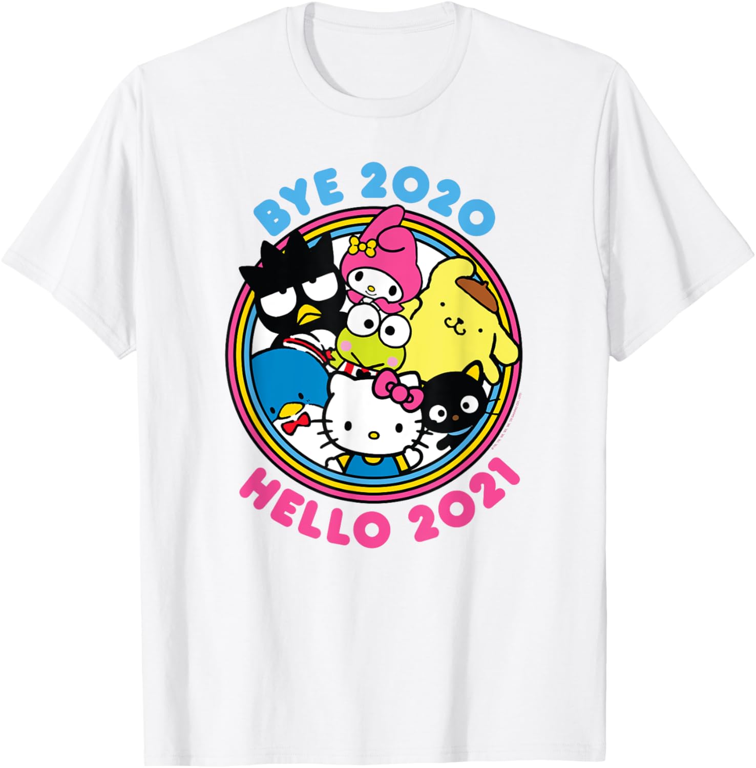 Hello Kitty New Year's T-Shirt 2021 for Kids and Friends Celebrations - 9