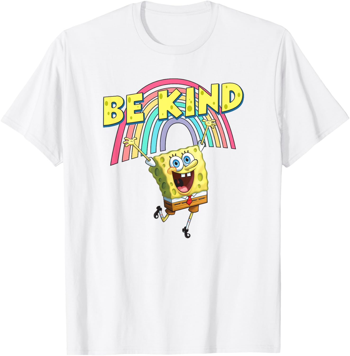 Mademark SpongeBob SquarePants Be Kind Rainbow T-Shirt for Everyone - 18