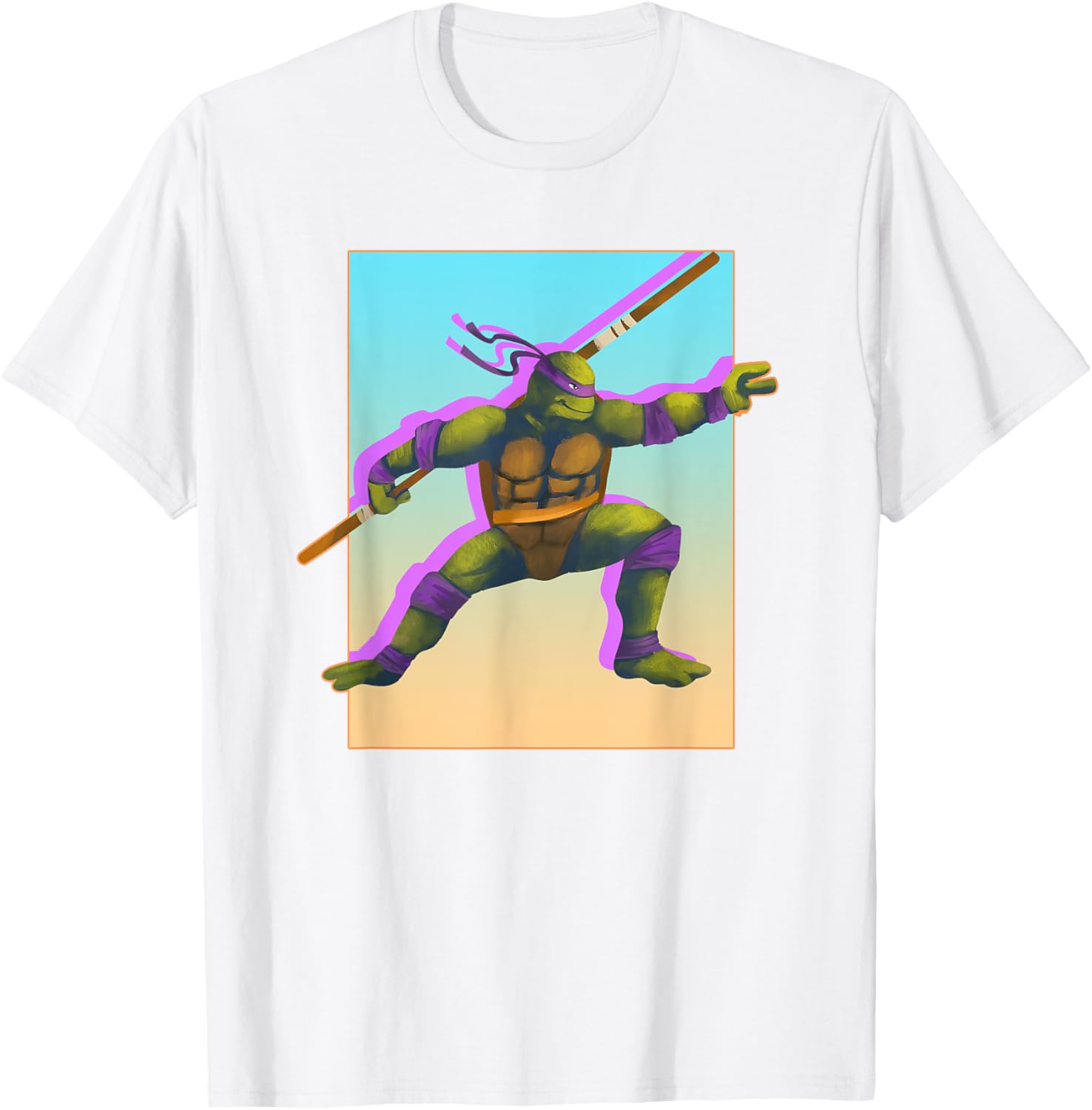 Donatello with Staff T-Shirt by Mademark – Cool Teenage Mutant Ninja Turtles Apparel - 1