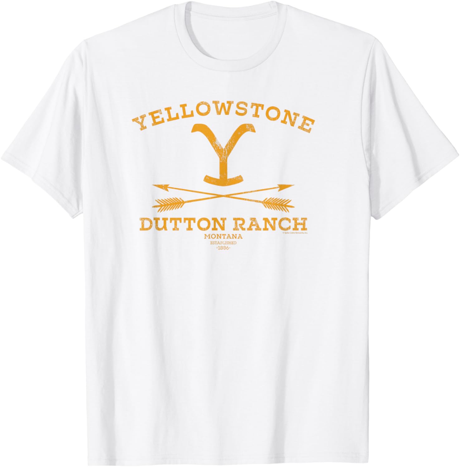 Yellowstone Dutton Ranch Arrows T-Shirt for Women - Black Crew Neck Cotton Blend - 1