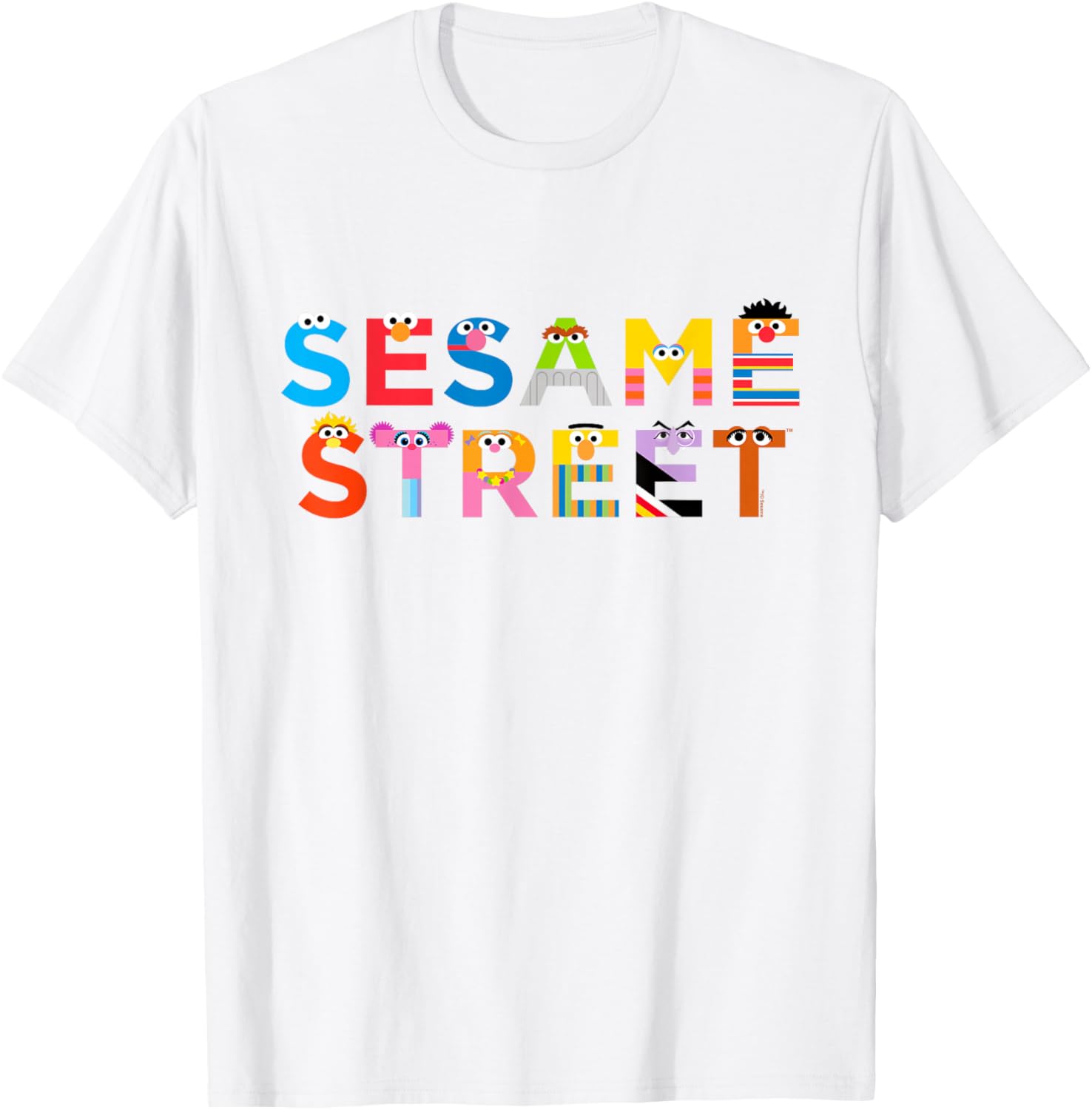 Sesame Street Monster Letters T-Shirt for Kids - Fun, Colorful Design - 7