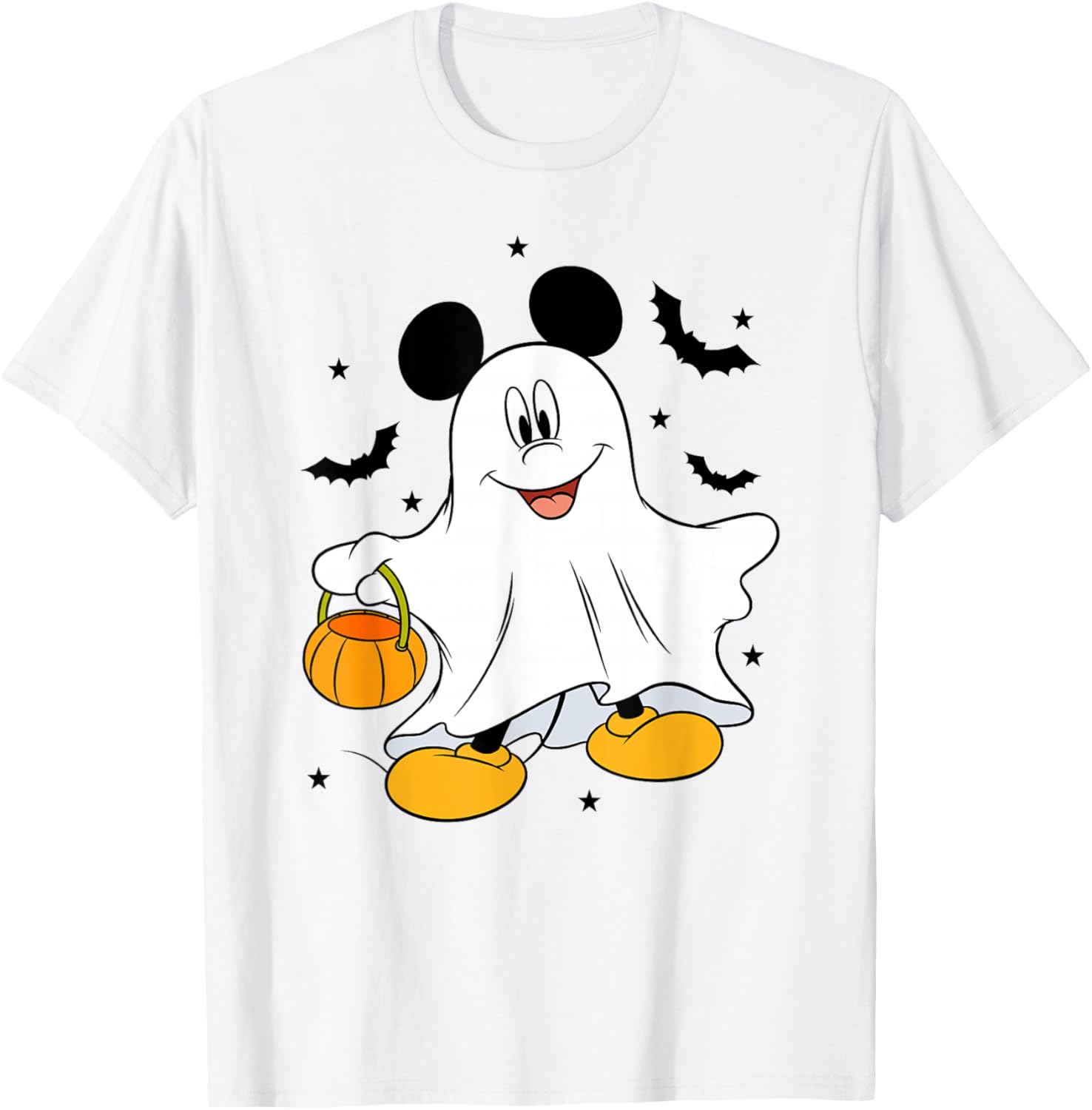 Disney Mickey Mouse Halloween Ghost T-Shirt for Fun Fall Style - 4