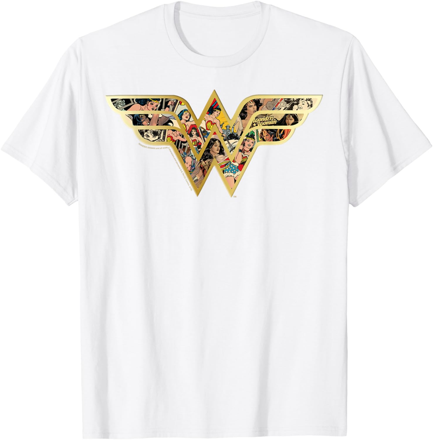 Wonder Woman Superhero Comic Logo T-Shirt for Fans and Collectors - 3