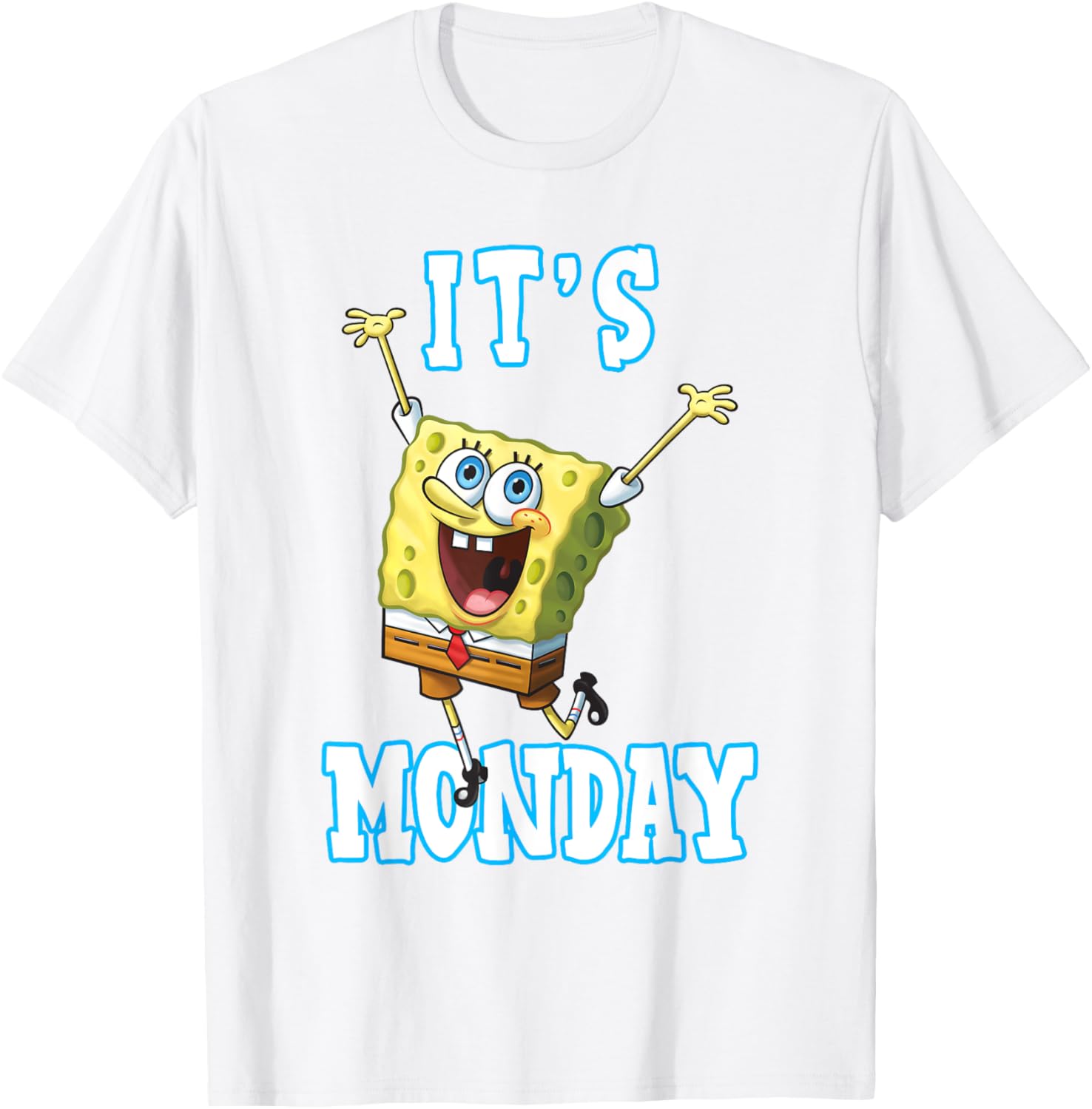 Mademark SpongeBob SquarePants It's Monday T-Shirt for Fun Casual Wear - 3