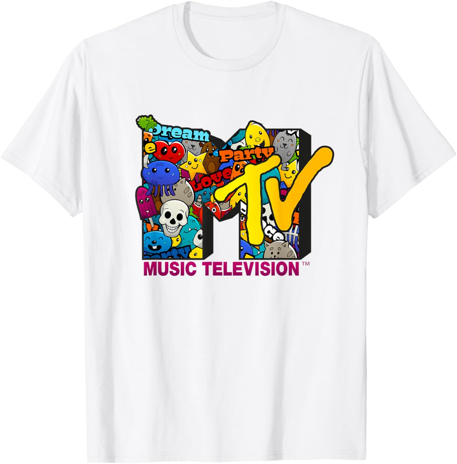 Mademark x MTV Fun Love Party Emotes T-Shirt for Happy Vibes - 6