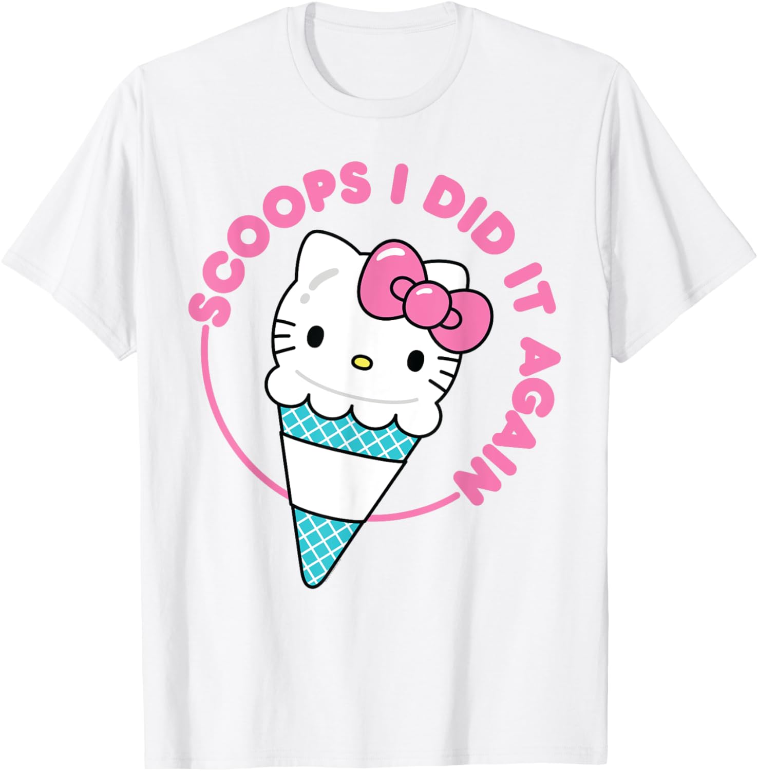Hello Kitty Ice Cream Cone T-Shirt for Men, Women, Girls & Kids - 14