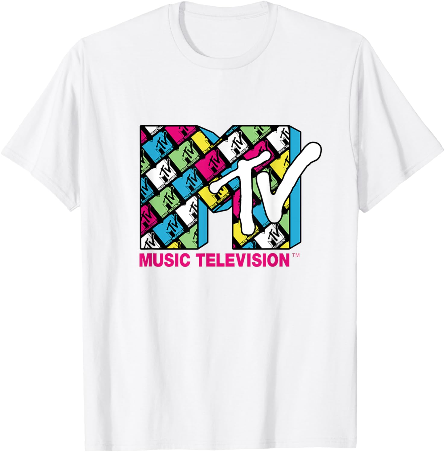 MTV Logo Colorful Mini Logos T-Shirt by Mademark - Trendy Casual Wear - 5