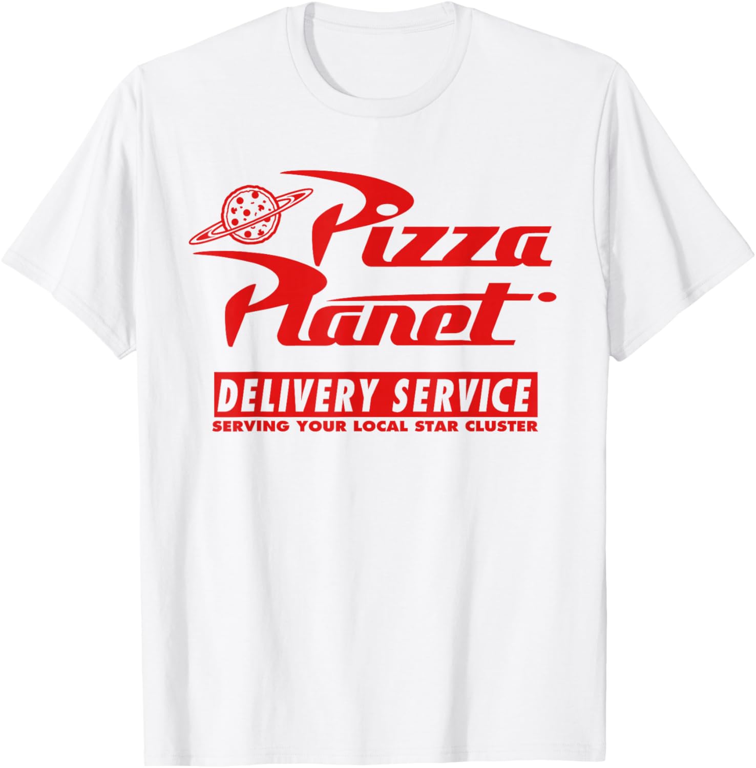 Disney Pixar Toy Story Pizza Planet Delivery White T-Shirt for Fans - 1