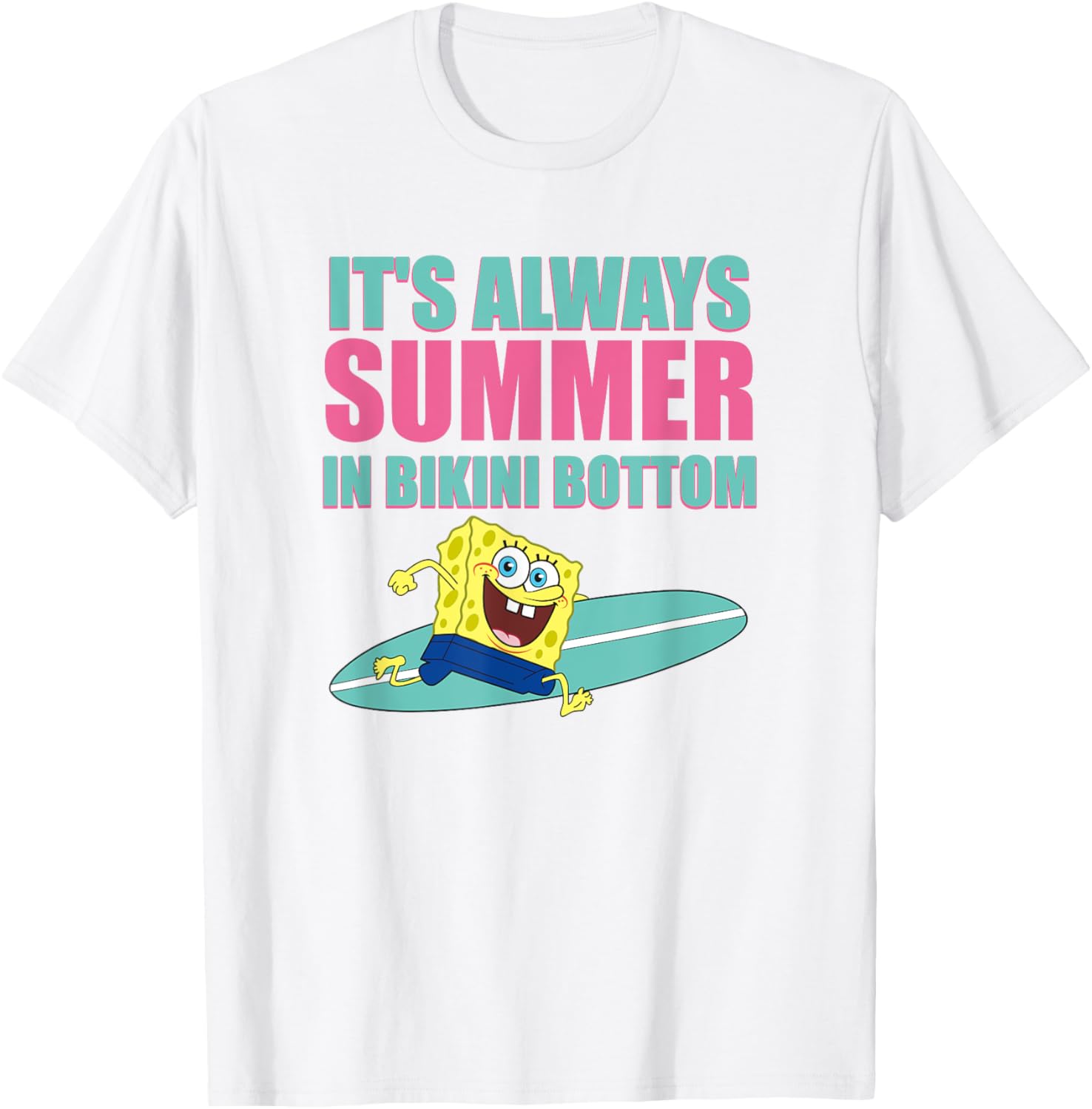 Mademark x SpongeBob SquarePants Bikini Bottom Summer T-Shirt for Fun Lovers - 4