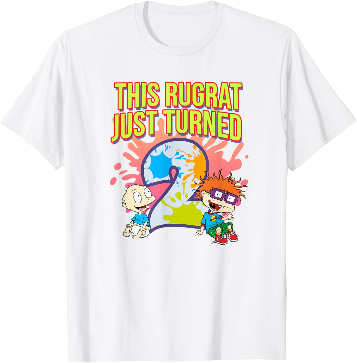 Mademark Rugrats 2nd Birthday Outfit Cute T-Shirt for Celebrating Fun - 16