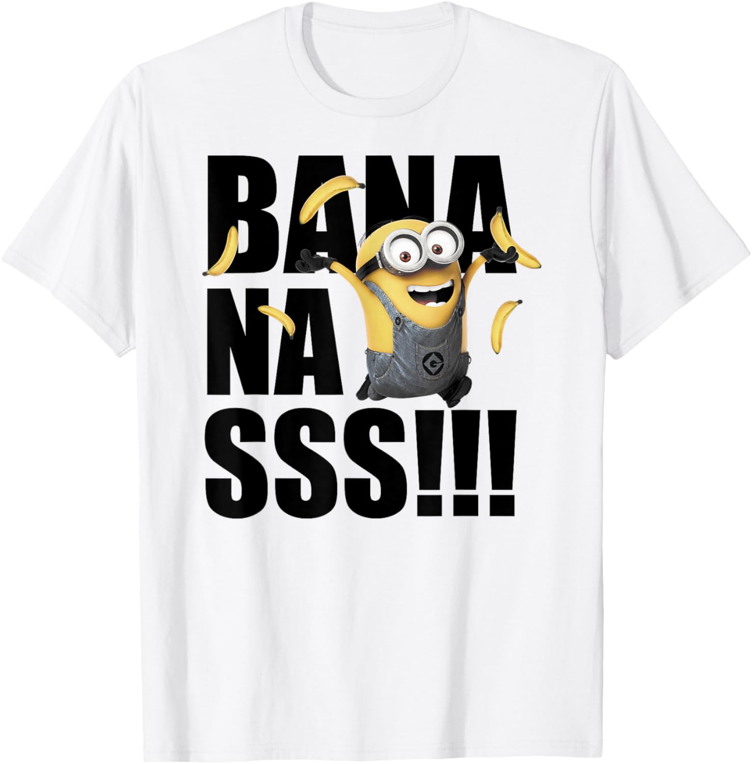 Despicable Me Minions Dave Goes Bananas Fun Graphic T-Shirt for Kids - 7
