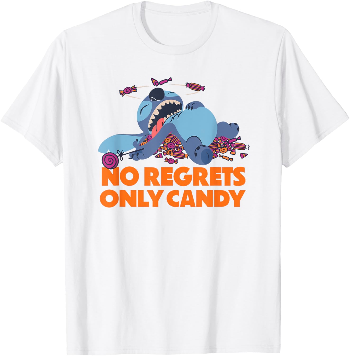 Amazon Essentials Halloween No Regrets Only Candy T-Shirt for Fun Celebrations - 6