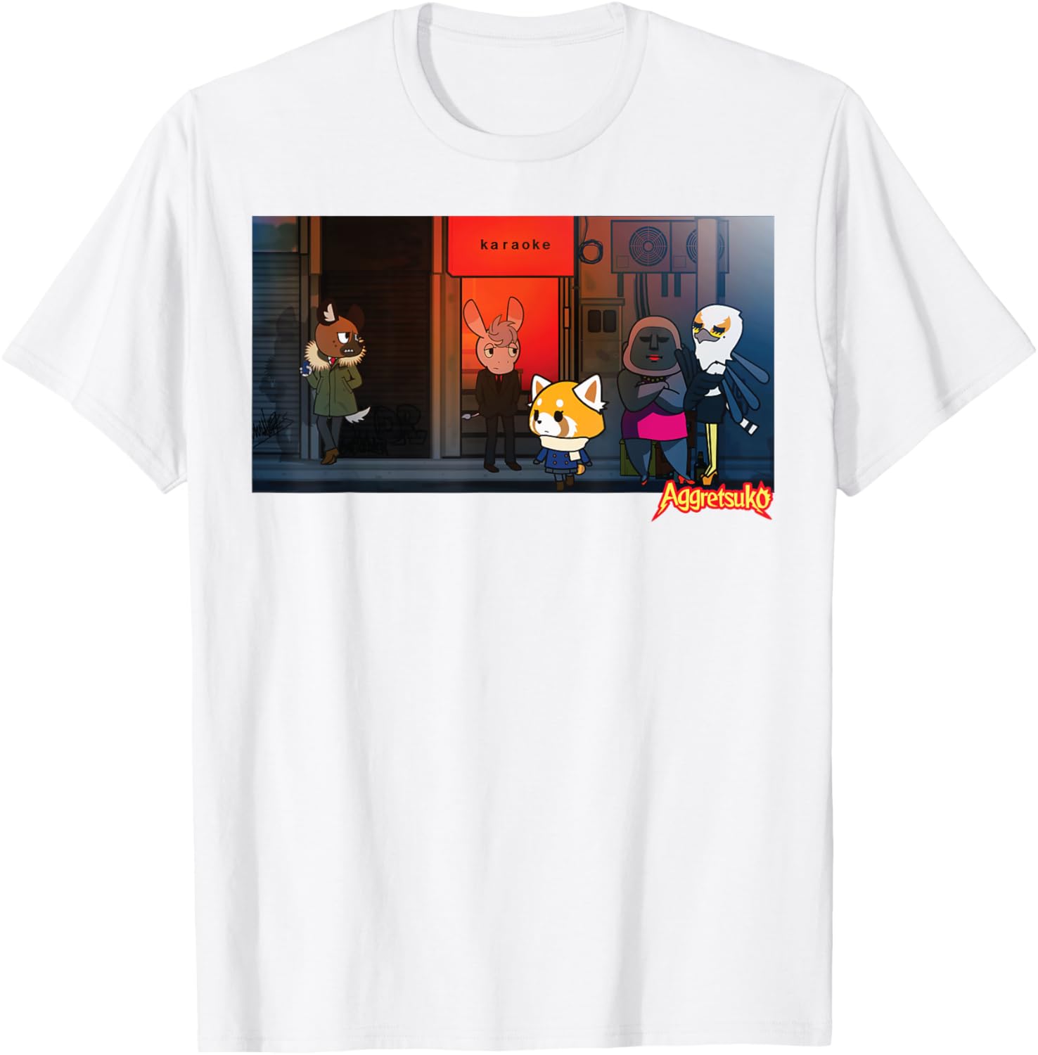 Aggretsuko Season 2 Karaoke Night T-Shirt for Fun Fashion Lovers - 3