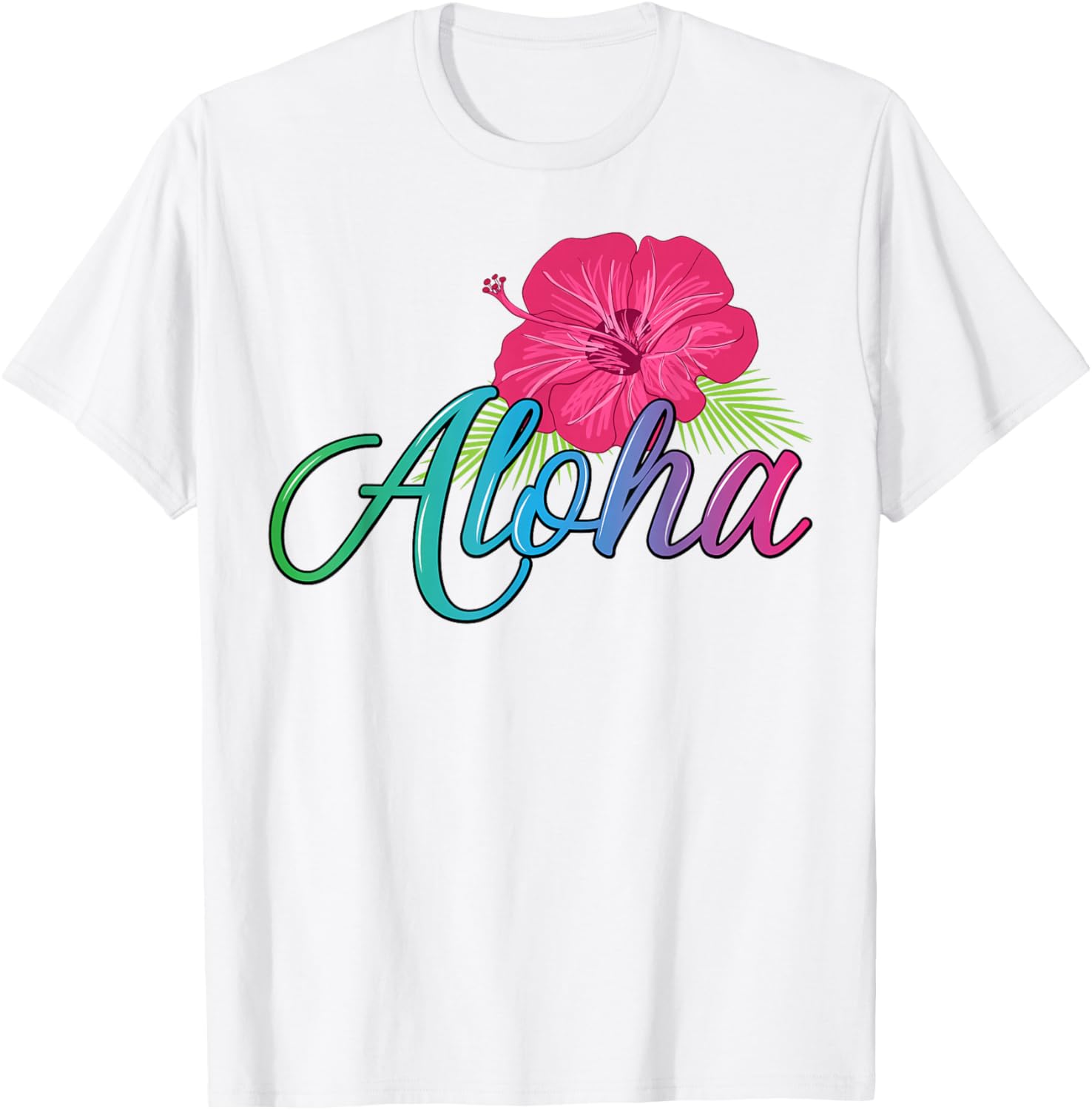 Aloha Hawaii T-Shirt with Aloha Flower Spirit - Casual Island Style - 22