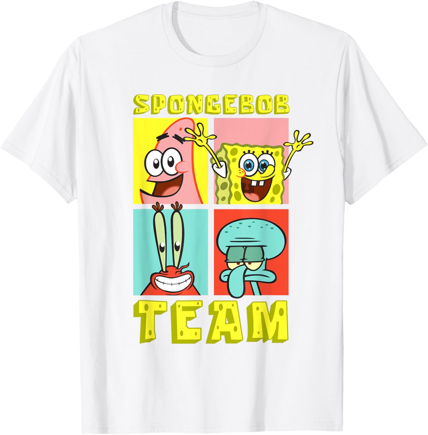 Mademark SpongeBob SquarePants Birthday T-Shirt with Team SpongeBob Design - 6