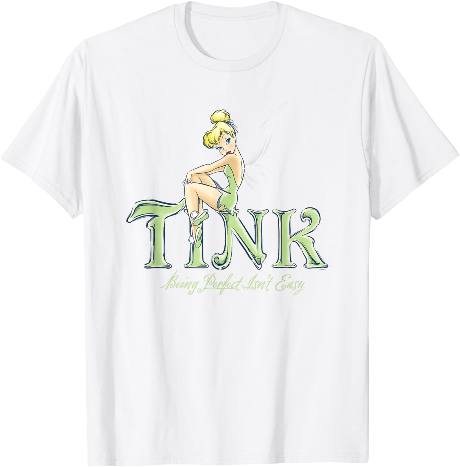 Disney Tinker Bell Perfect Isn't Easy T-Shirt - Cute Peter Pan Apparel - 12