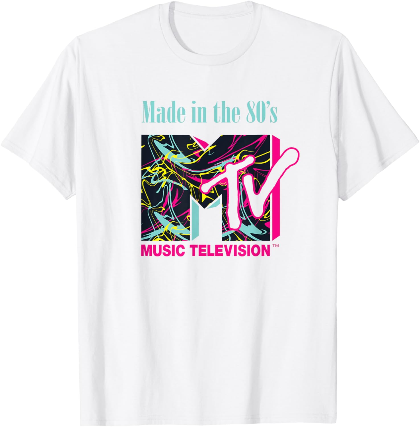 Mademark x MTV Funky New Wave Lines Logo T-Shirt for Trendy Style - 10