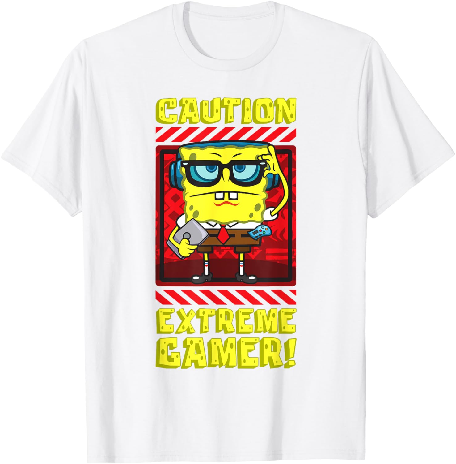 Funny SpongeBob Video Games Lover T-Shirt for Kids and Gamers - 5
