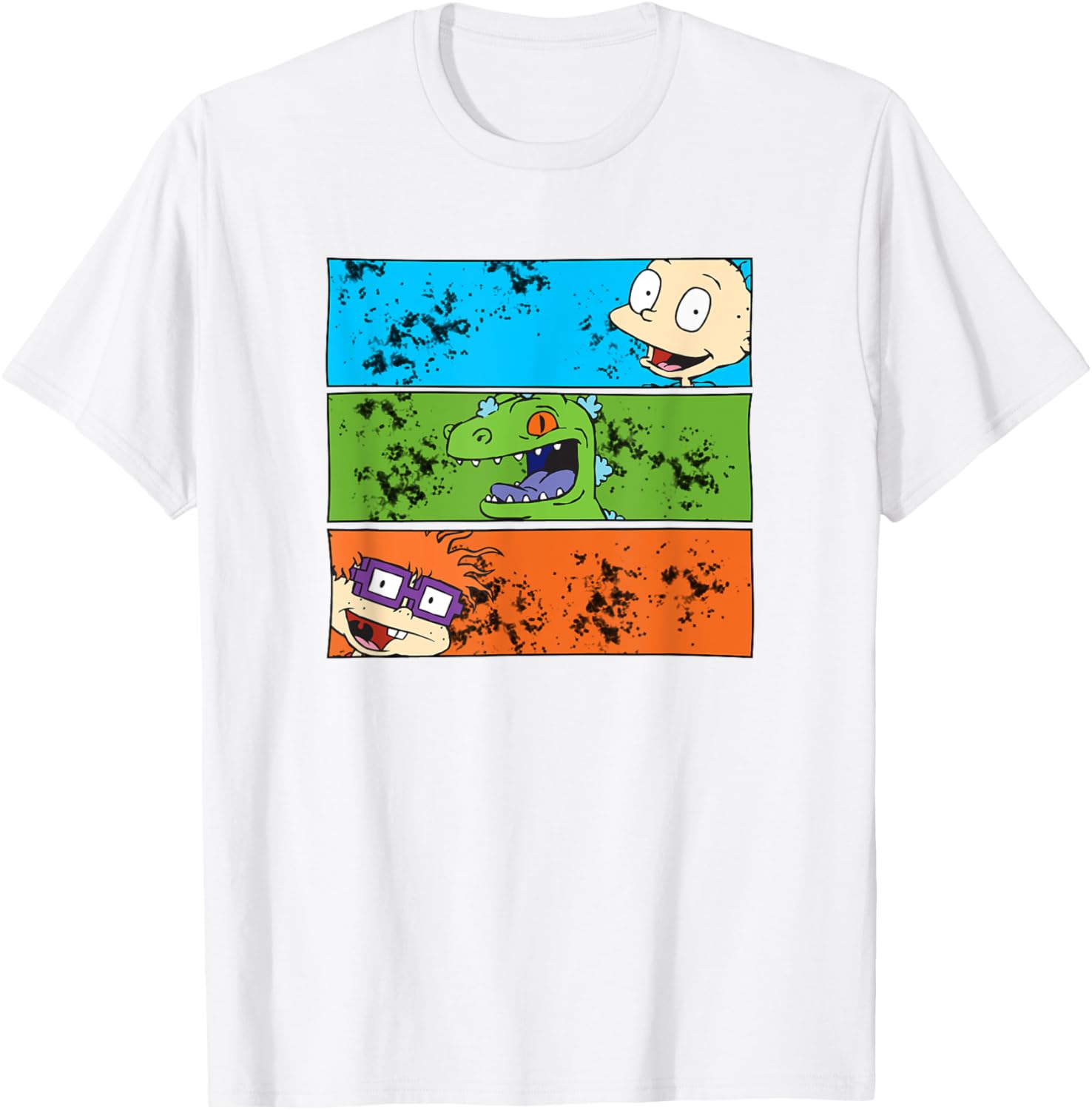 Mademark Rugrats Tommy Chuckie Reptar Art Splatter T-Shirt for Fans - 7