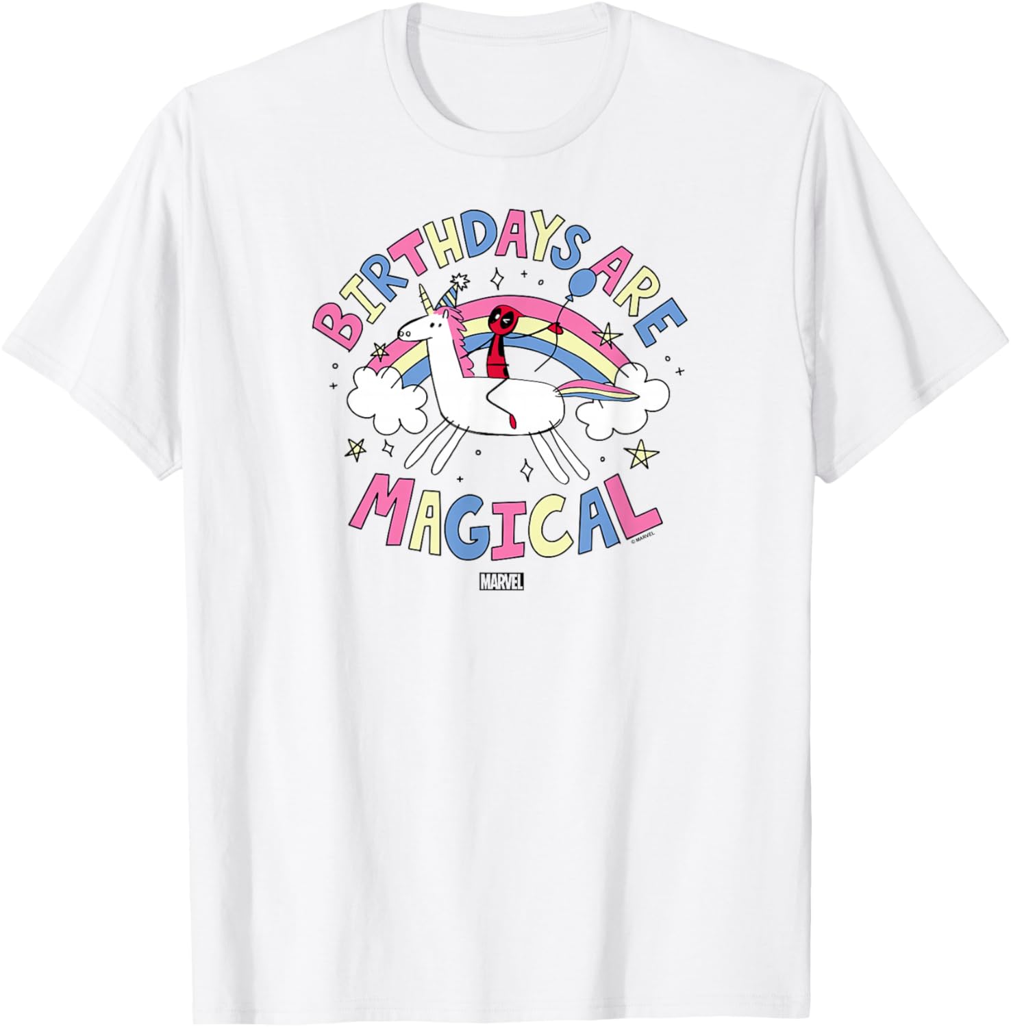 Deadpool Birthdays Are Magical T-Shirt Fun Gift for Marvel Fans - 9