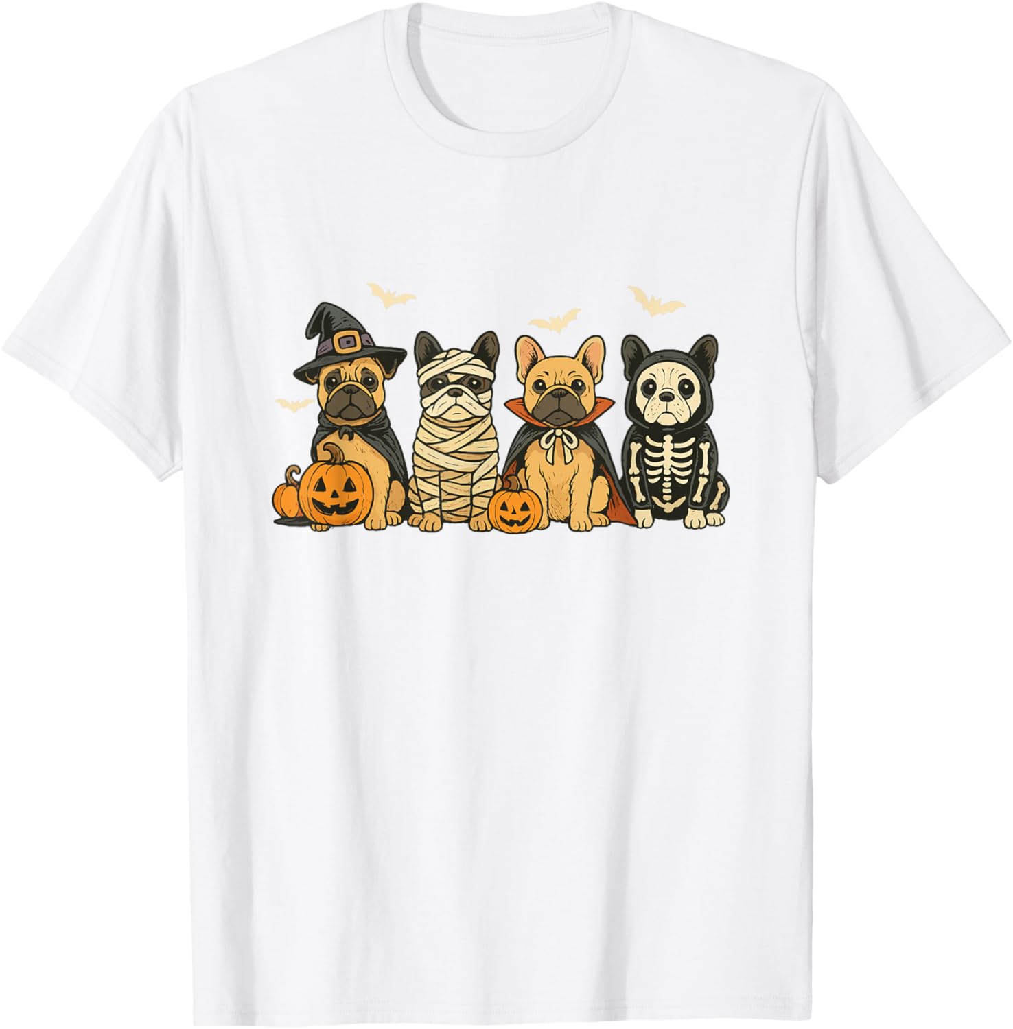 Mummy French Bulldog Halloween Witch Dog Mom T-Shirt for Fall Fun - 10