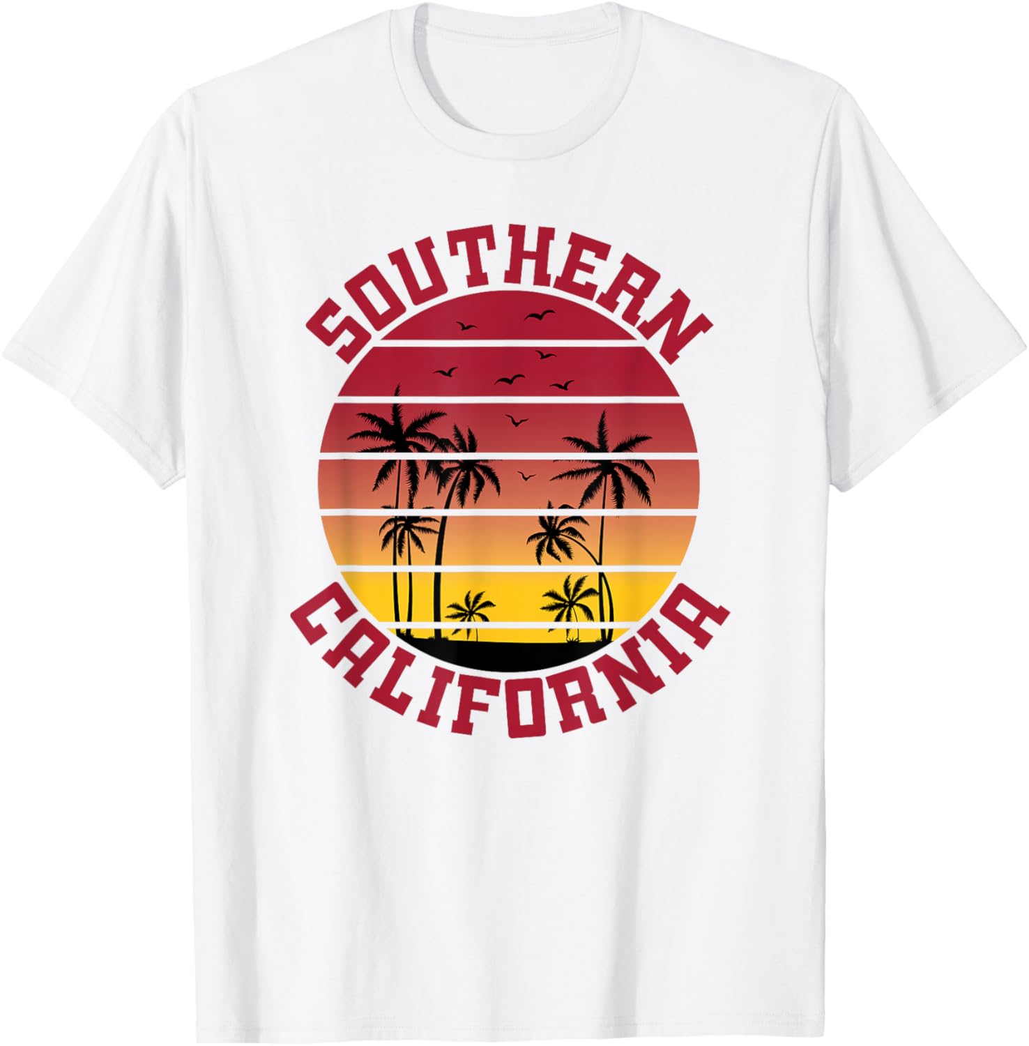 USC Southern California Palm Trees T-Shirt for Sports Fans and Outdoors - 8