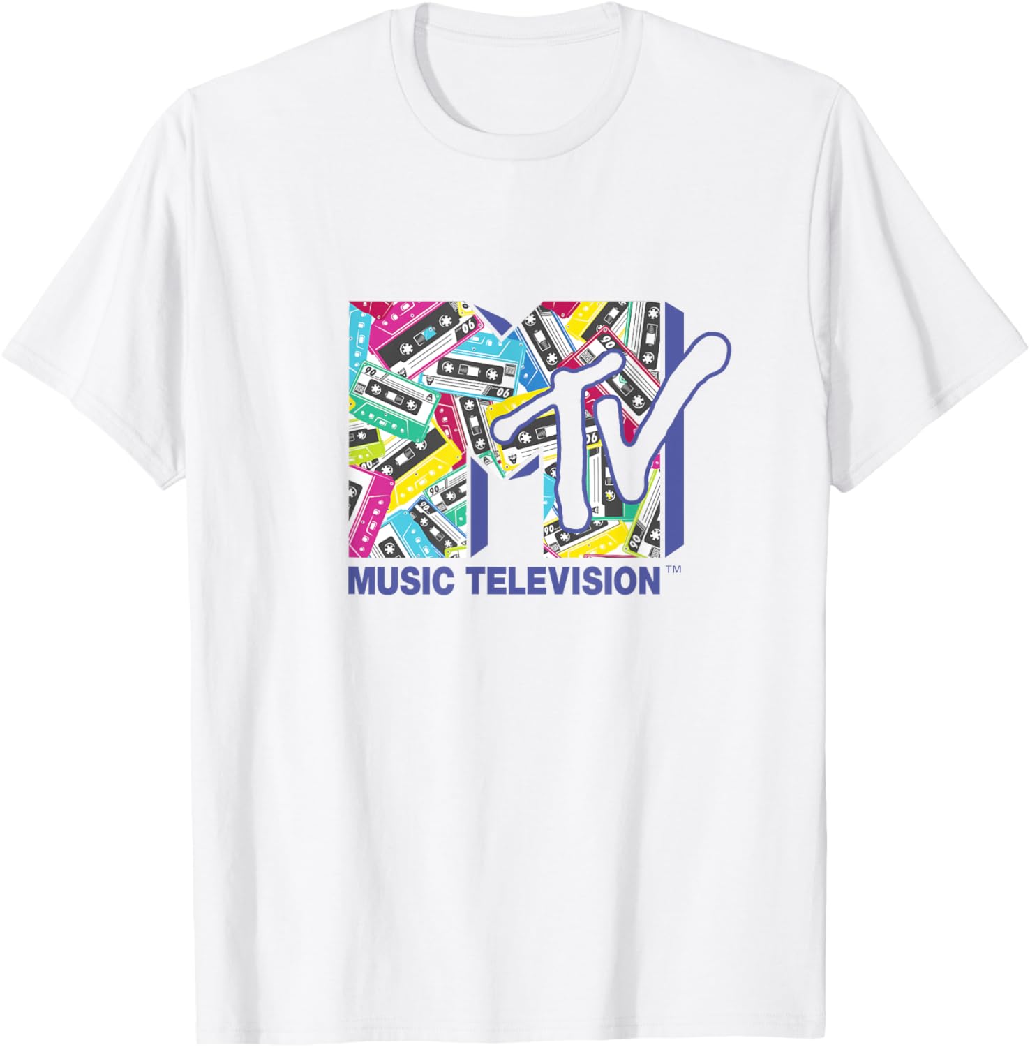 Mademark x MTV 80s Logo T-Shirt with Classic Tapes - Retro Style Apparel - 3