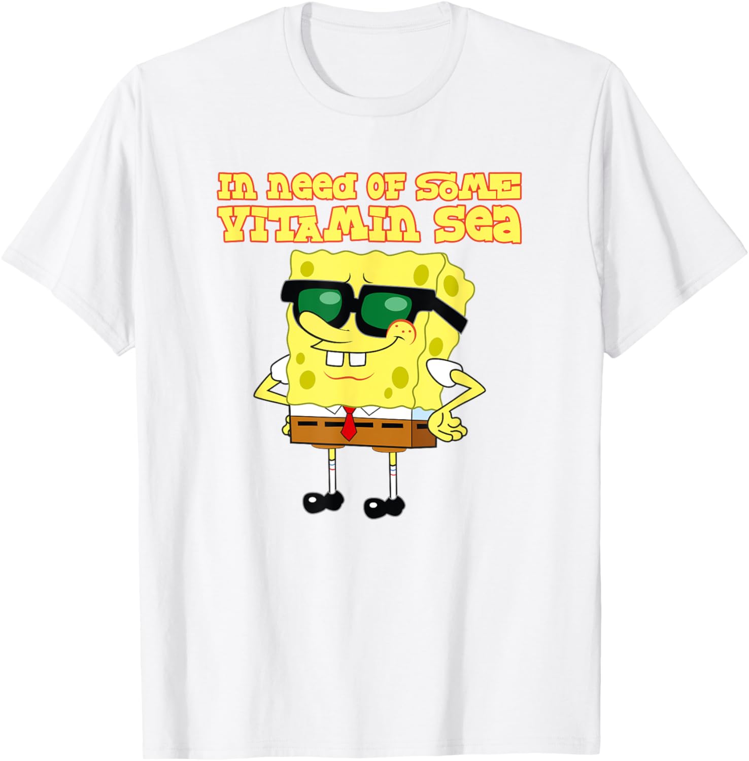 Mademark x SpongeBob Vitamin Sea T-Shirt for Fun Beach Vibes - 3