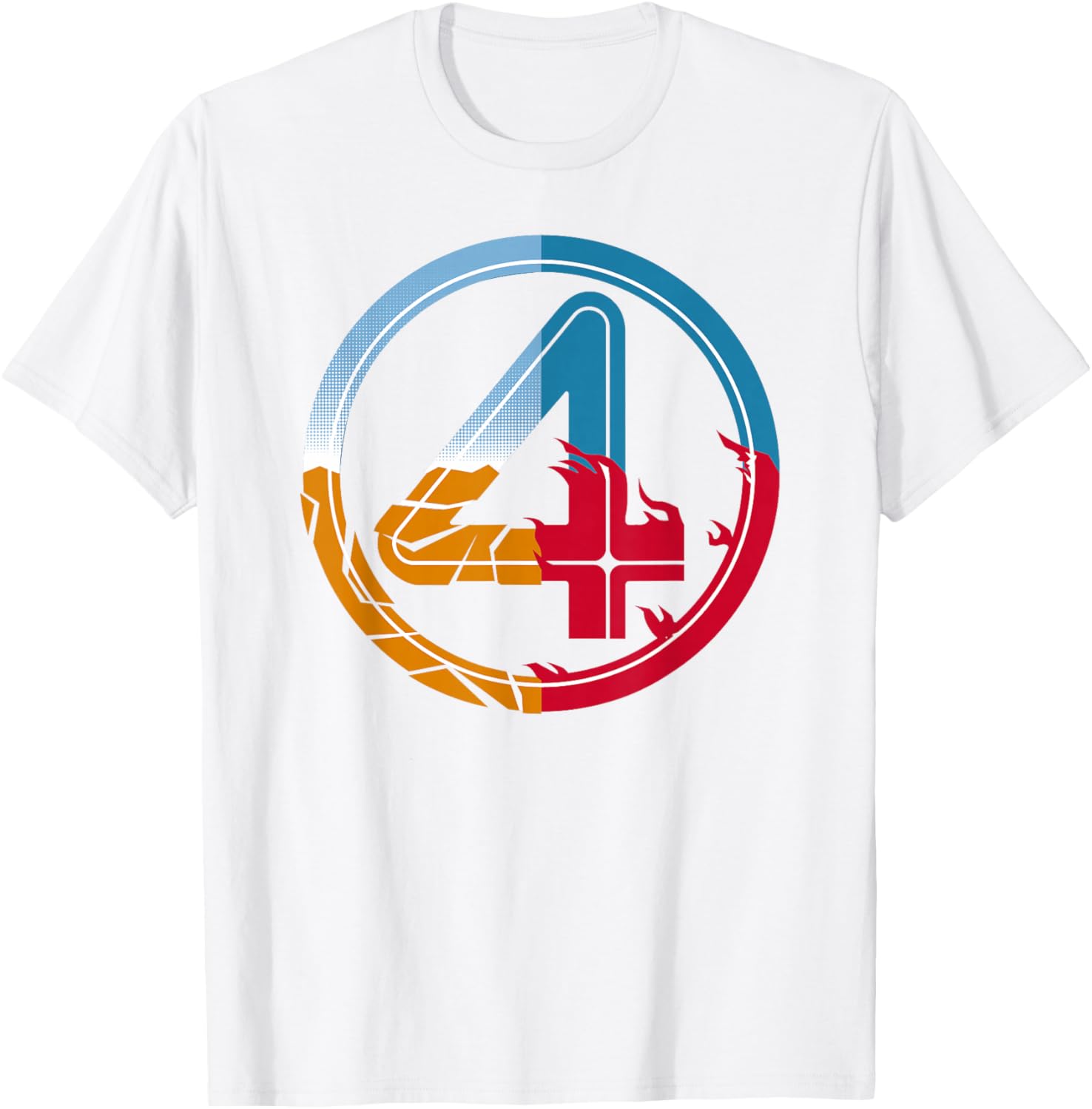 Fantastic Four Super-Powered Logo T-Shirt for Marvel Fans - 5