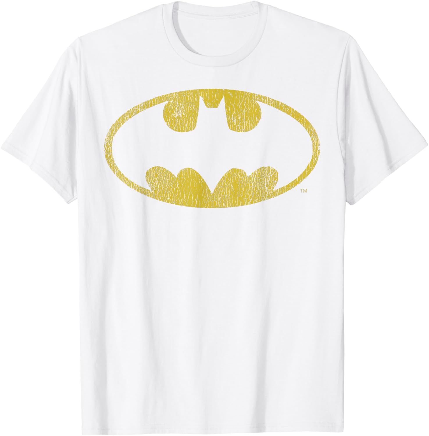 Batman Distressed Classic Logo Short Sleeve T-Shirt for Fans of DC Comics - 9