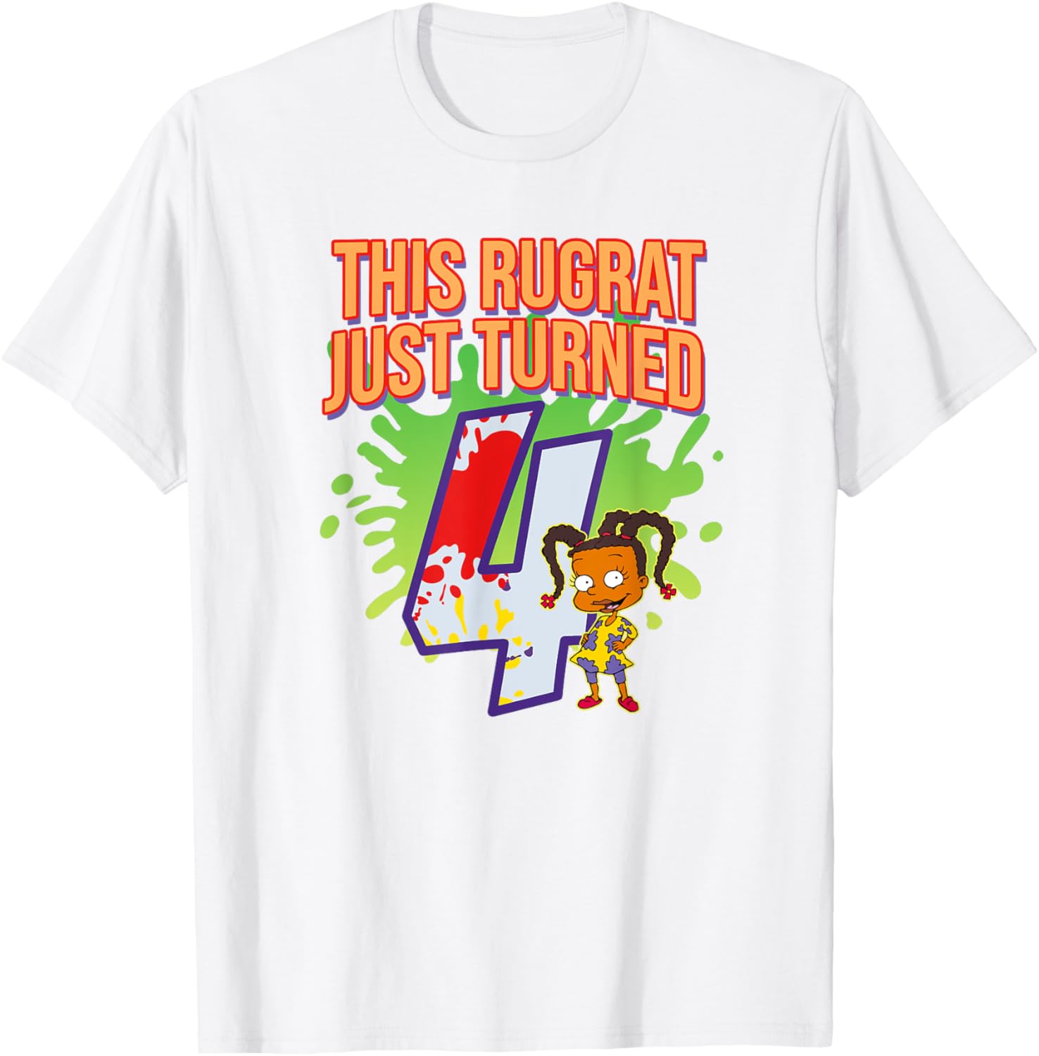 Mademark Rugrats 4th Birthday T-Shirt Fun & Stylish Party Outfit - 3