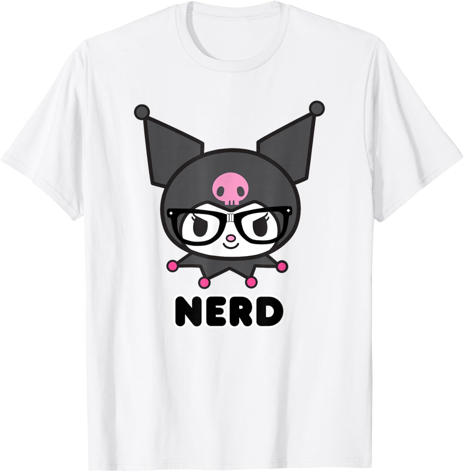 Cute SANRIO Kuromi Nerd Glasses T-Shirt for Fun Fashion Lovers - 9