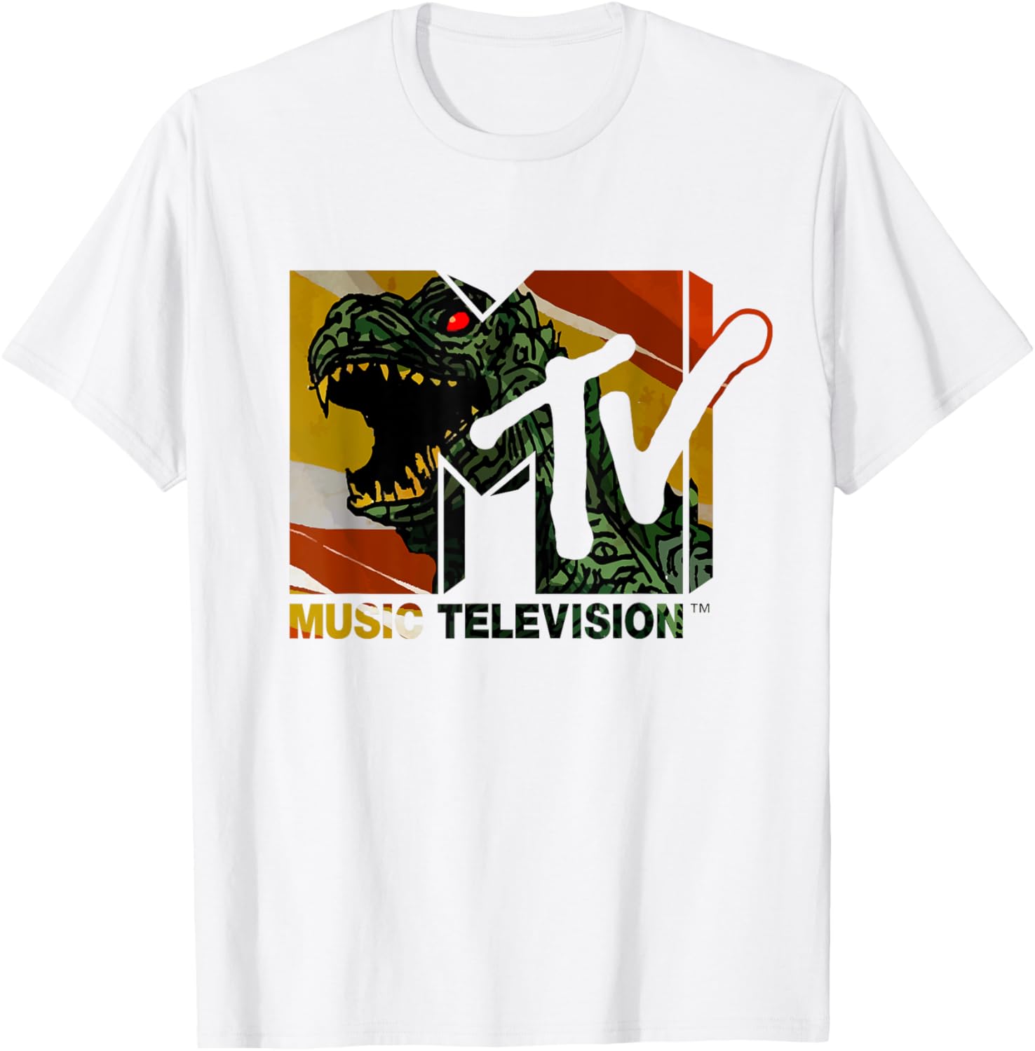 Mademark x MTV Vintage Logo Monster Graphic T-Shirt for Men & Women - 12