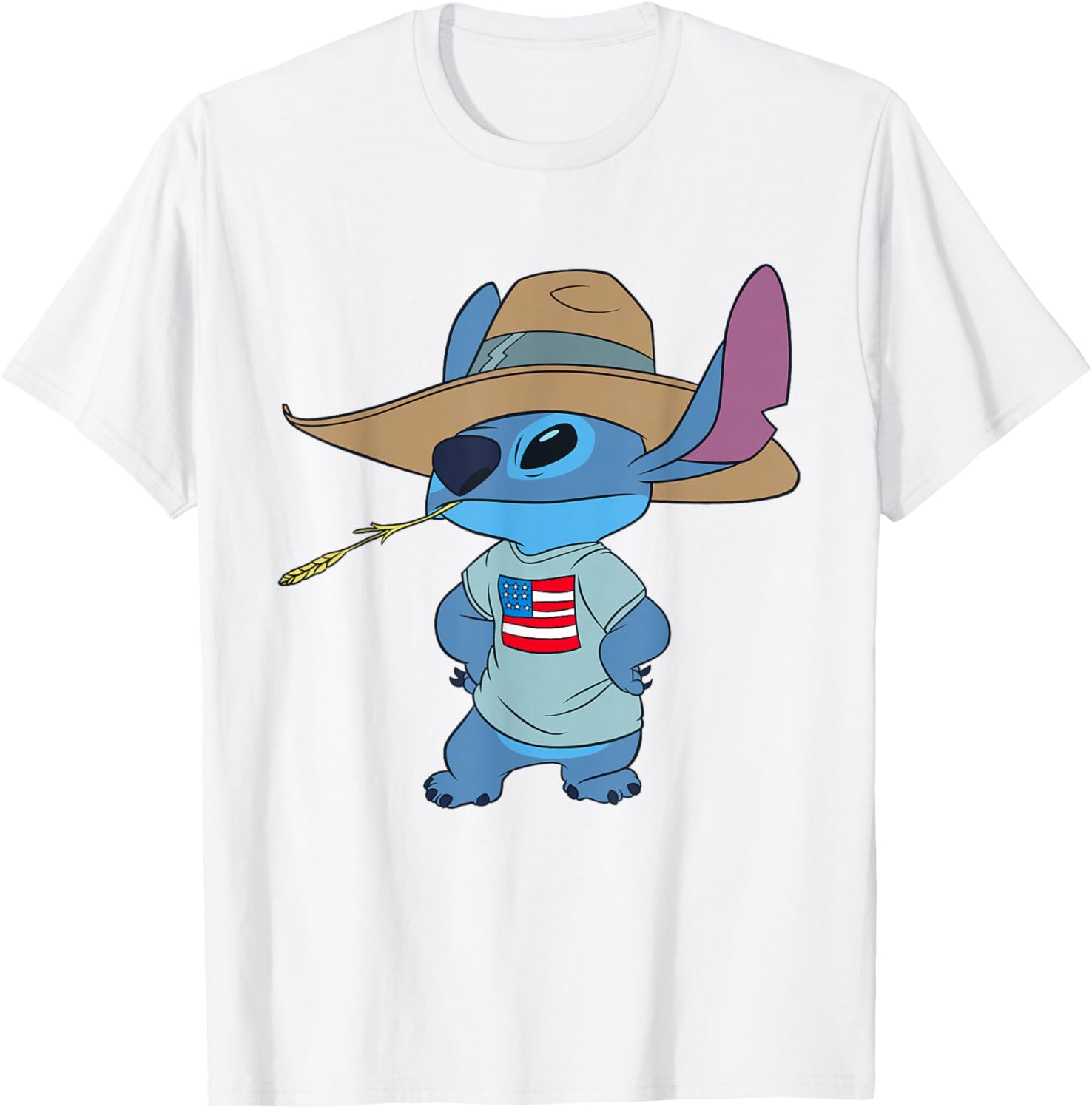 Disney Lilo and Stitch Americana T-Shirt for Fun Summer Style - 6