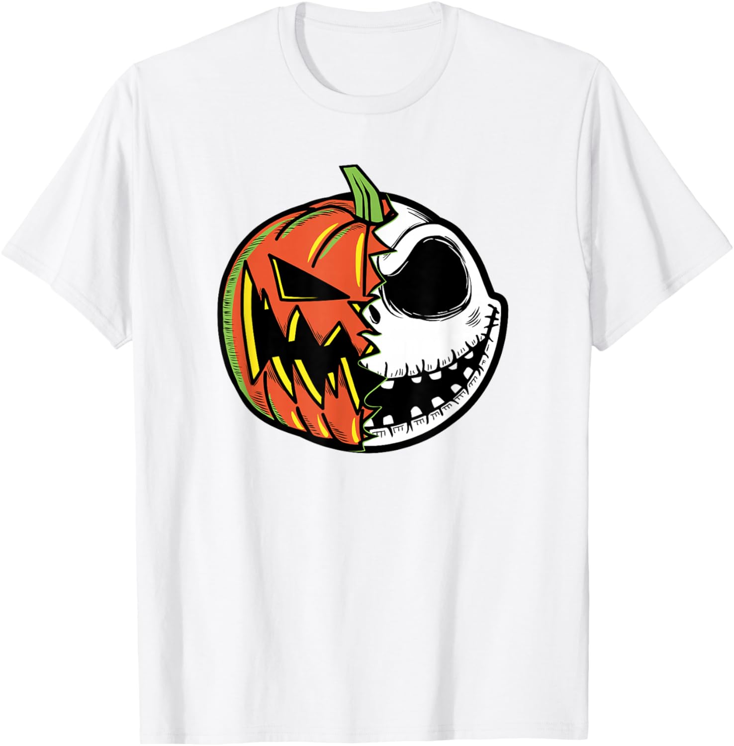 Nightmare Before Christmas Pumpkin Face T-Shirt for Fans and Fashion Lovers - 5