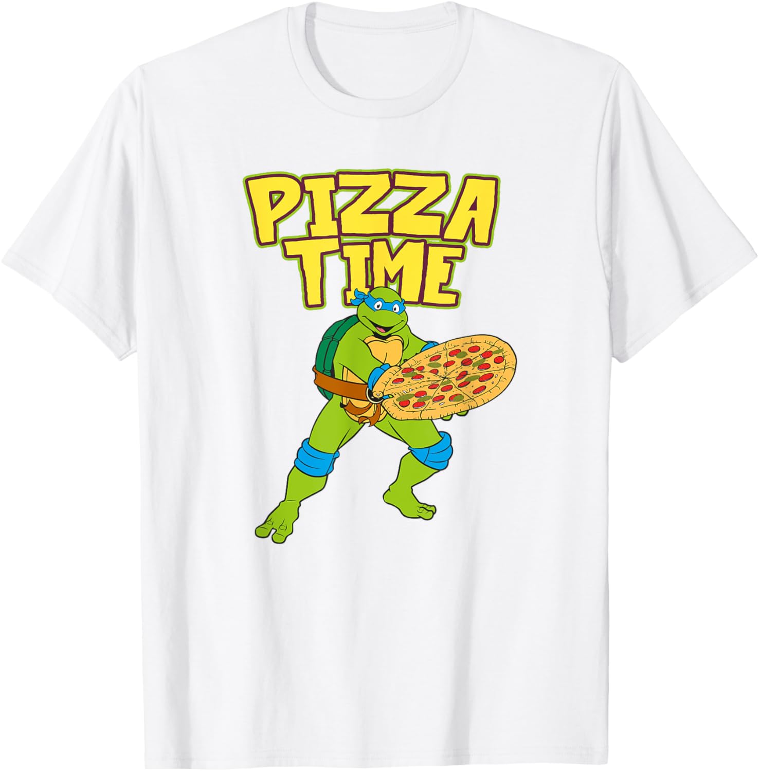 Mademark Teenage Mutant Ninja Turtles Leonardo Pizza Time T-Shirt - 5