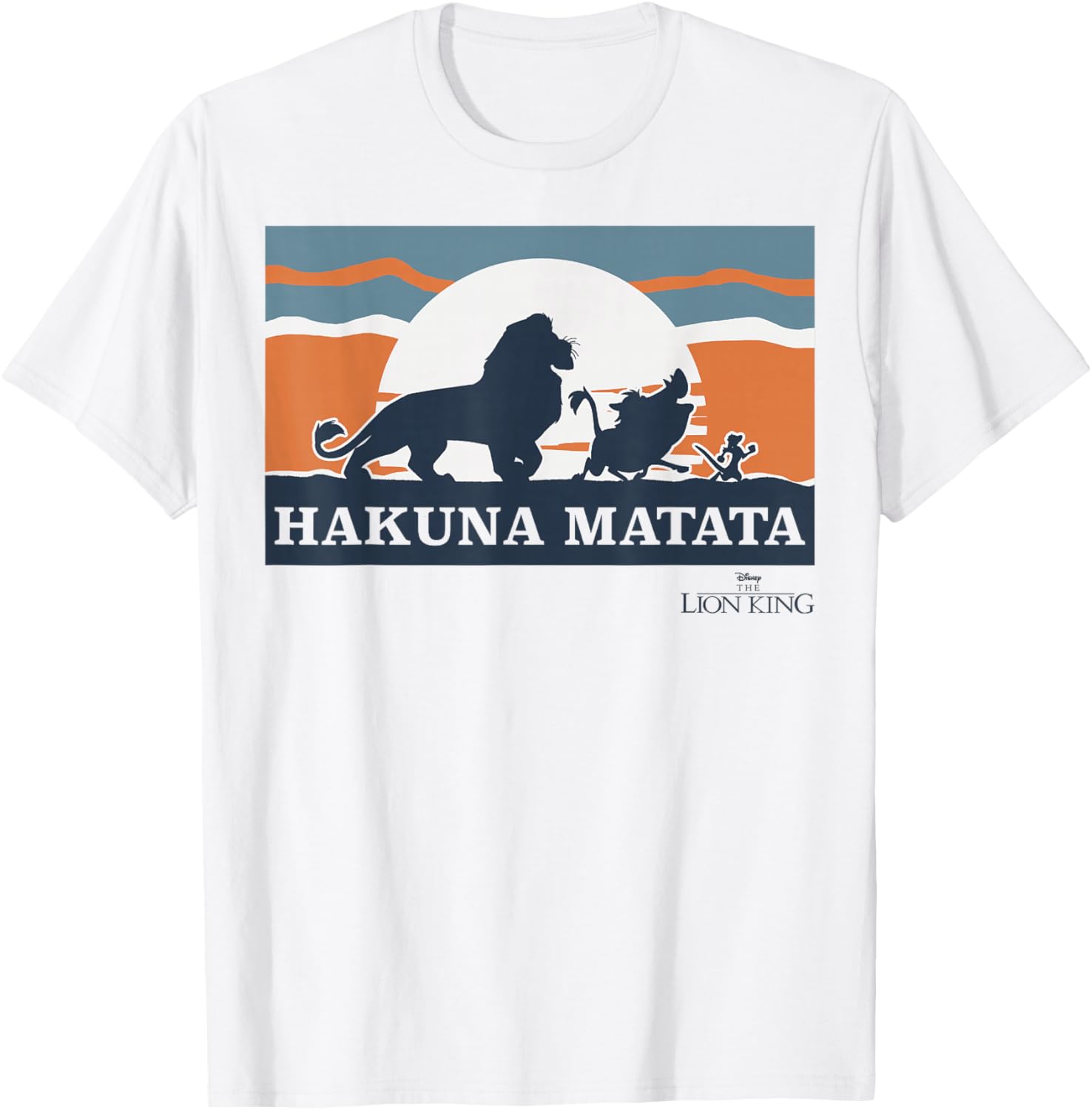 Disney Lion King Retro Hakuna Matata Trio Silhouette T-Shirt for Fans - 2