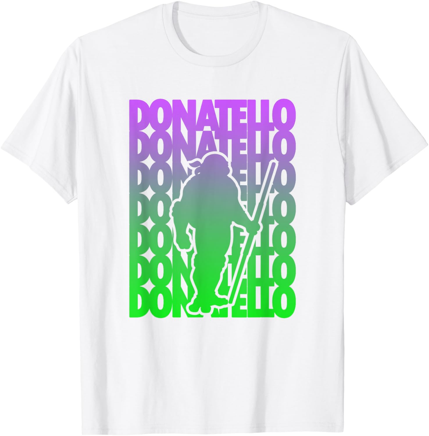 Mademark Teenage Mutant Ninja Turtles Donatello Gradient Silhouette T-Shirt - 2